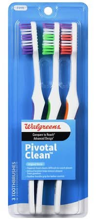 Walgreens Pivotal Clean Toothbrushes Full Firm