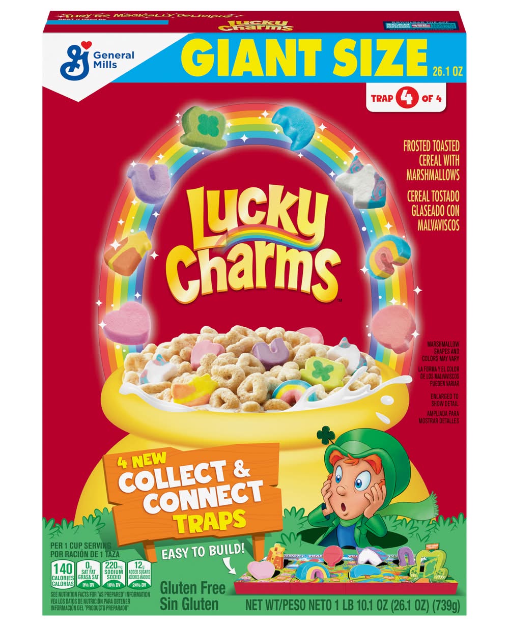 Lucky Charms Frosted Toasted Oat Cereal With Marshmallows (26.1 oz)