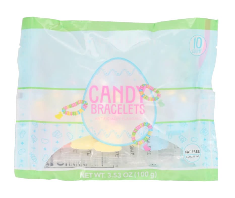 Coastal Bay Colorful Candy Bracelets, 10-pc Pack.