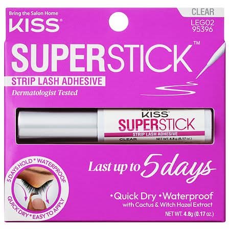 KISS Adhesive Clear Super Stick Strip Lash (0.17 oz)