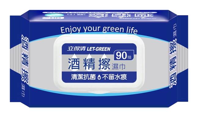 立得清酒精擦濕巾90抽