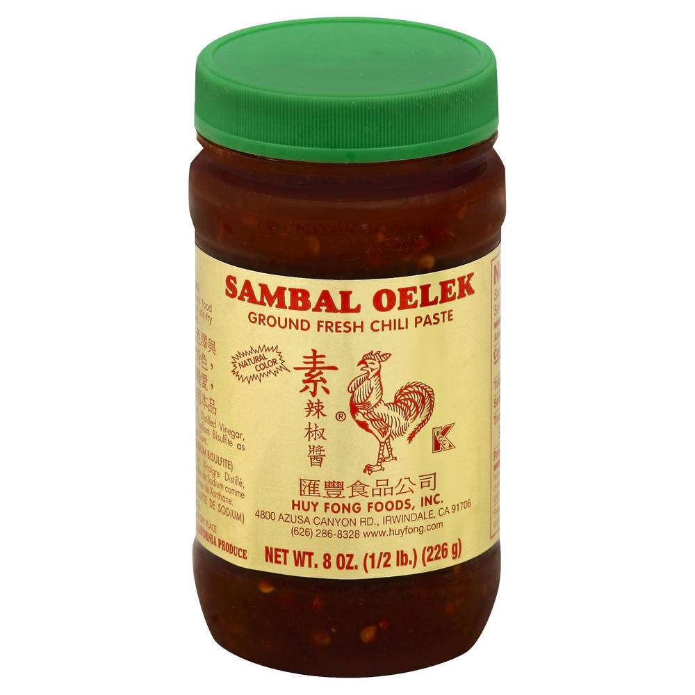 Huy Fong Sambal Oelek Ground Fresh Chili Paste (8 oz)