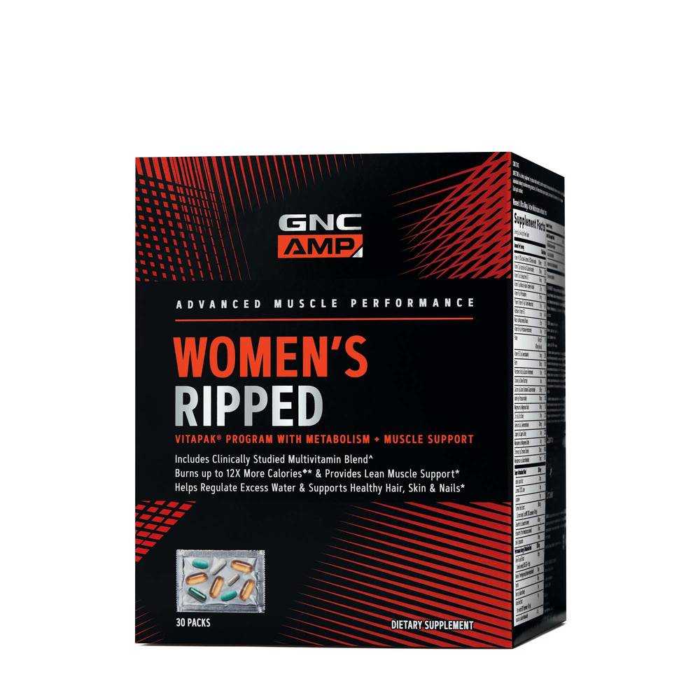 Gnc Amp Women's Ripped Vitapak Program (30ct)