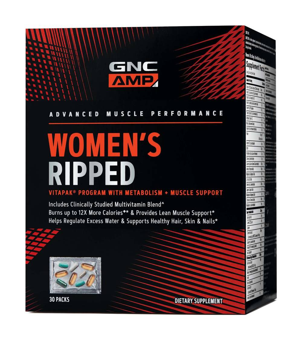GNC AMP Women's Ripped Vitapak Program (30 ct)