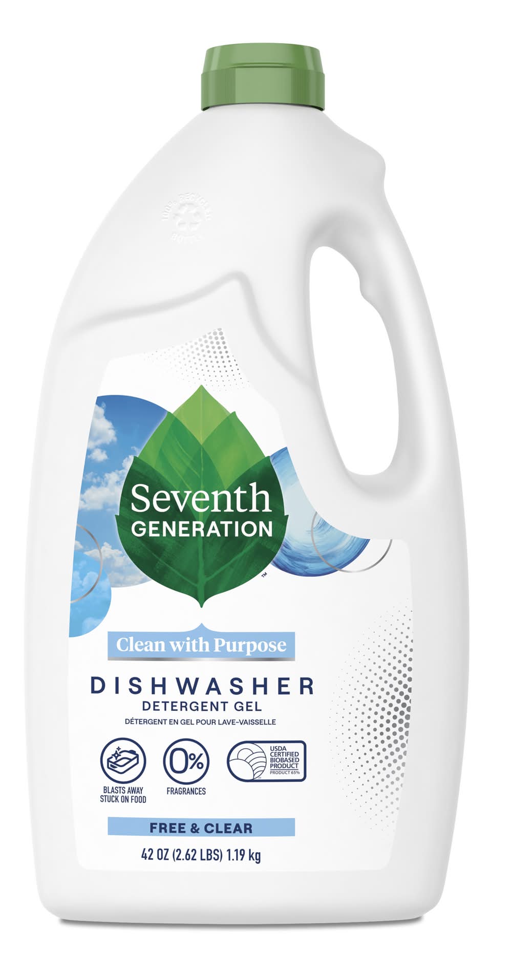 Seventh Generation Free & Clear Natural Dishwasher Detergent Gel (42 oz)