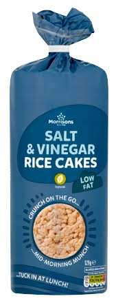 Morrisons Salt and Vinegar, Rice Cakes (129g)