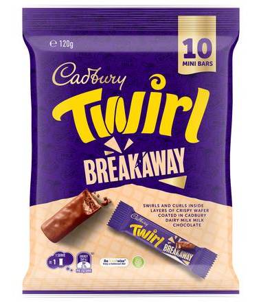 Cadbury Twirl Breakaway Share pack 120g
