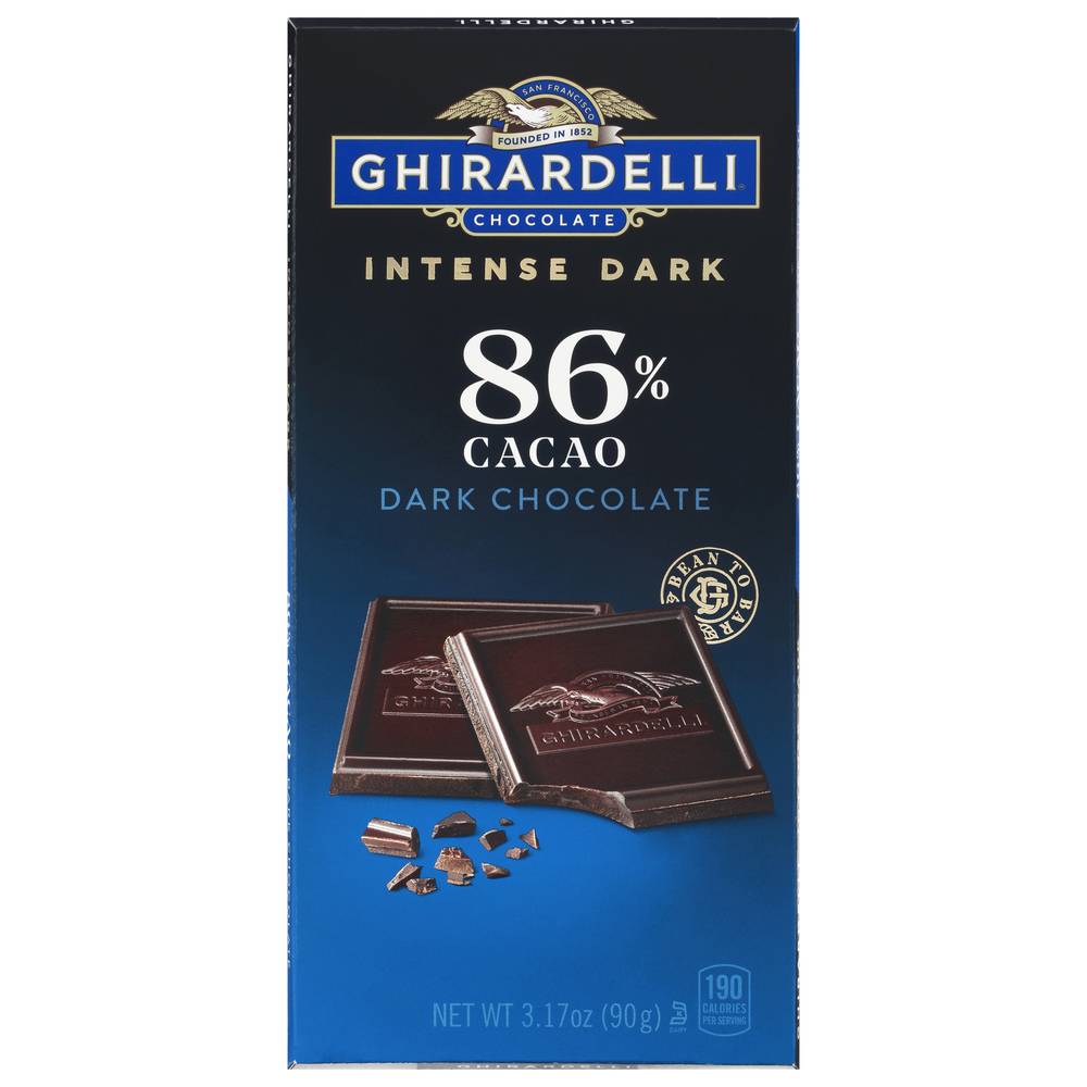 Ghirardelli Intense Dark 86% Cacao Midnight Reverie Dark Chocolate (3.17 oz)