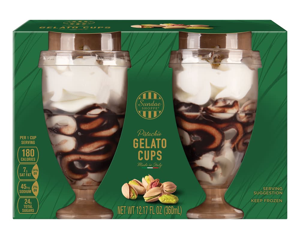 Sundae Shoppe Pistachio Italian IC Cups