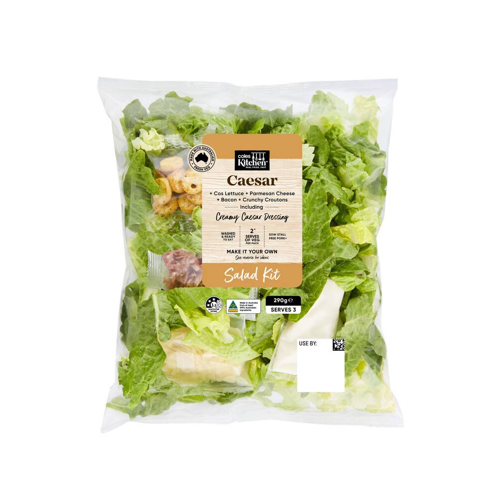 Coles Kitchen Caesar Salad Kit 290g