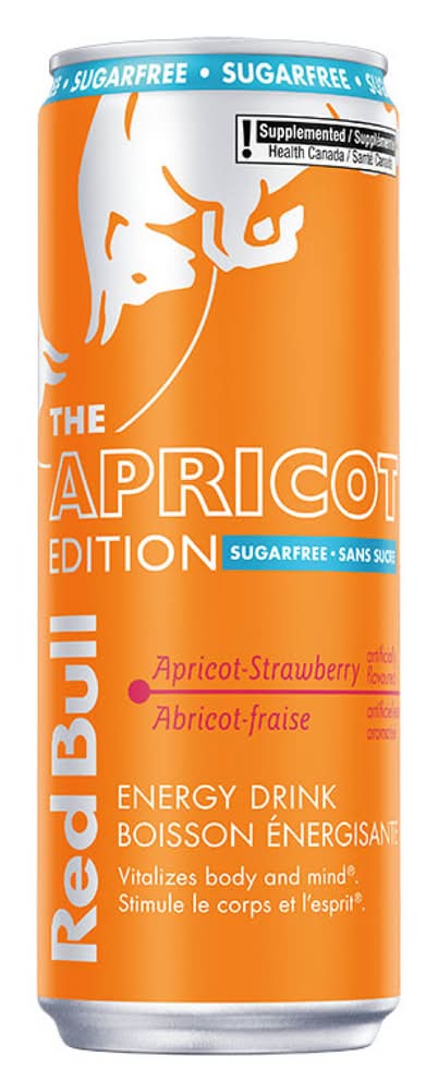 Red Bull Sugar Free the Apricot Edition Energy Drink, Apricot-Strawberry (355 ml)