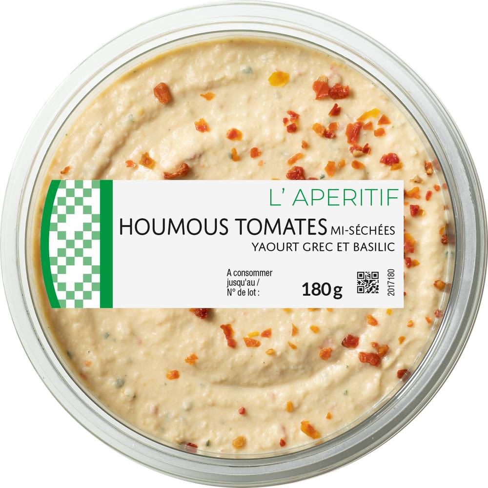 Mix Buffet - Houmous tomates mi-séchées yaourt grec et basilic (180g)