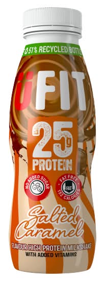 UFIT Salted Caramel, High Protein Milkshake (330ml)