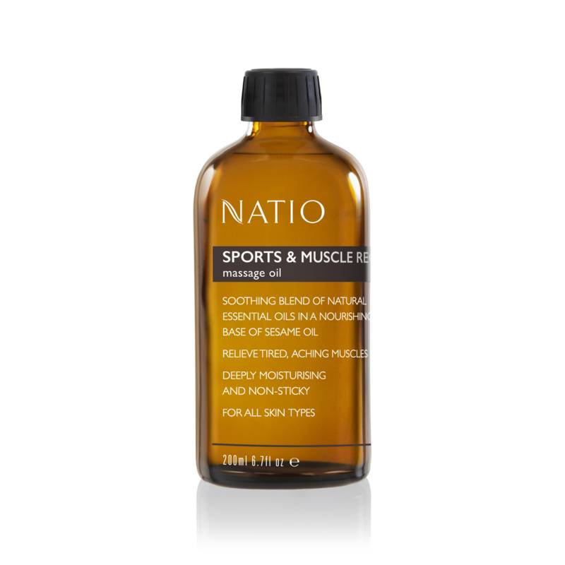 Natio Massage Oil - Sports and Muscle Recovery 200ml