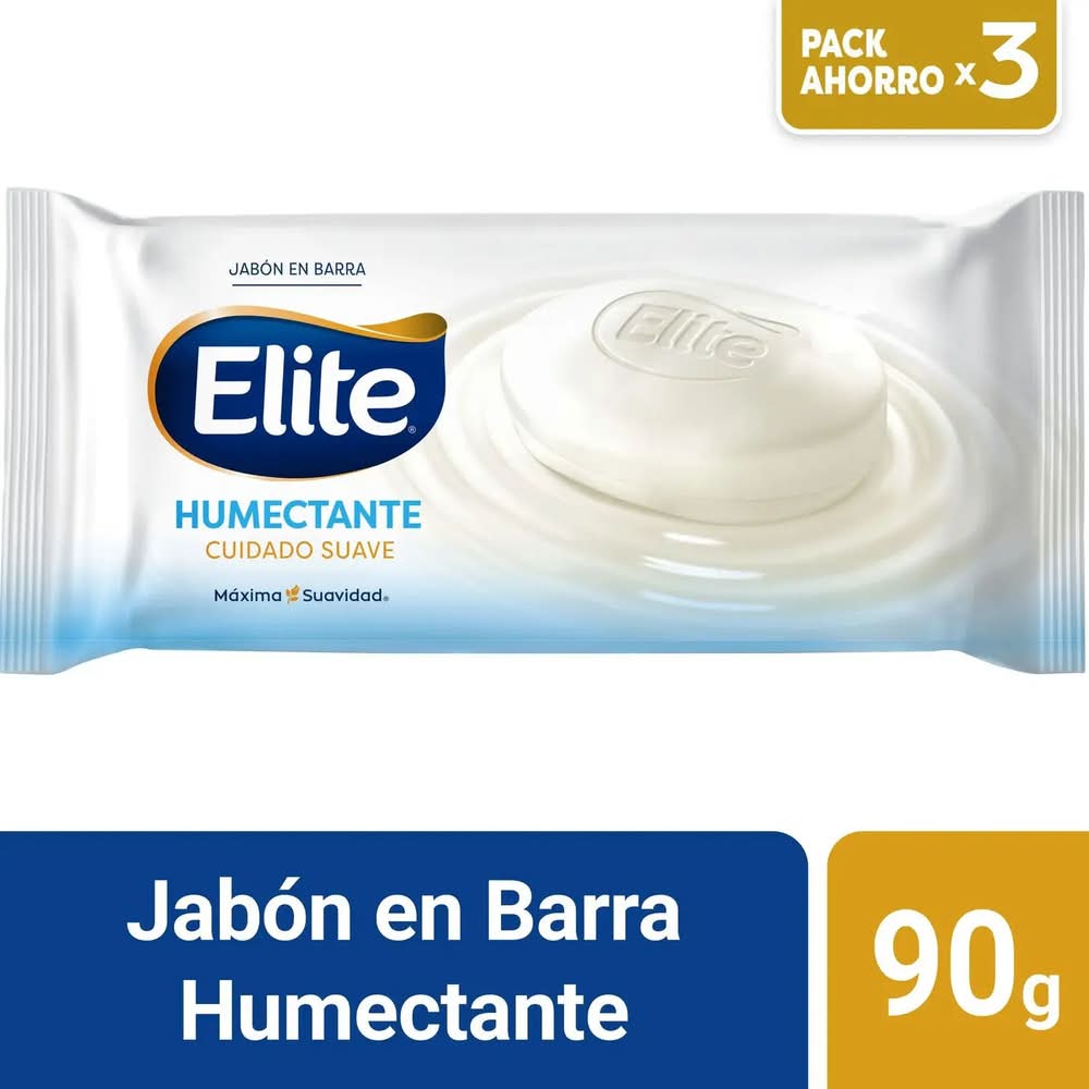 Elite · Jabón en barra humectante (3 un)