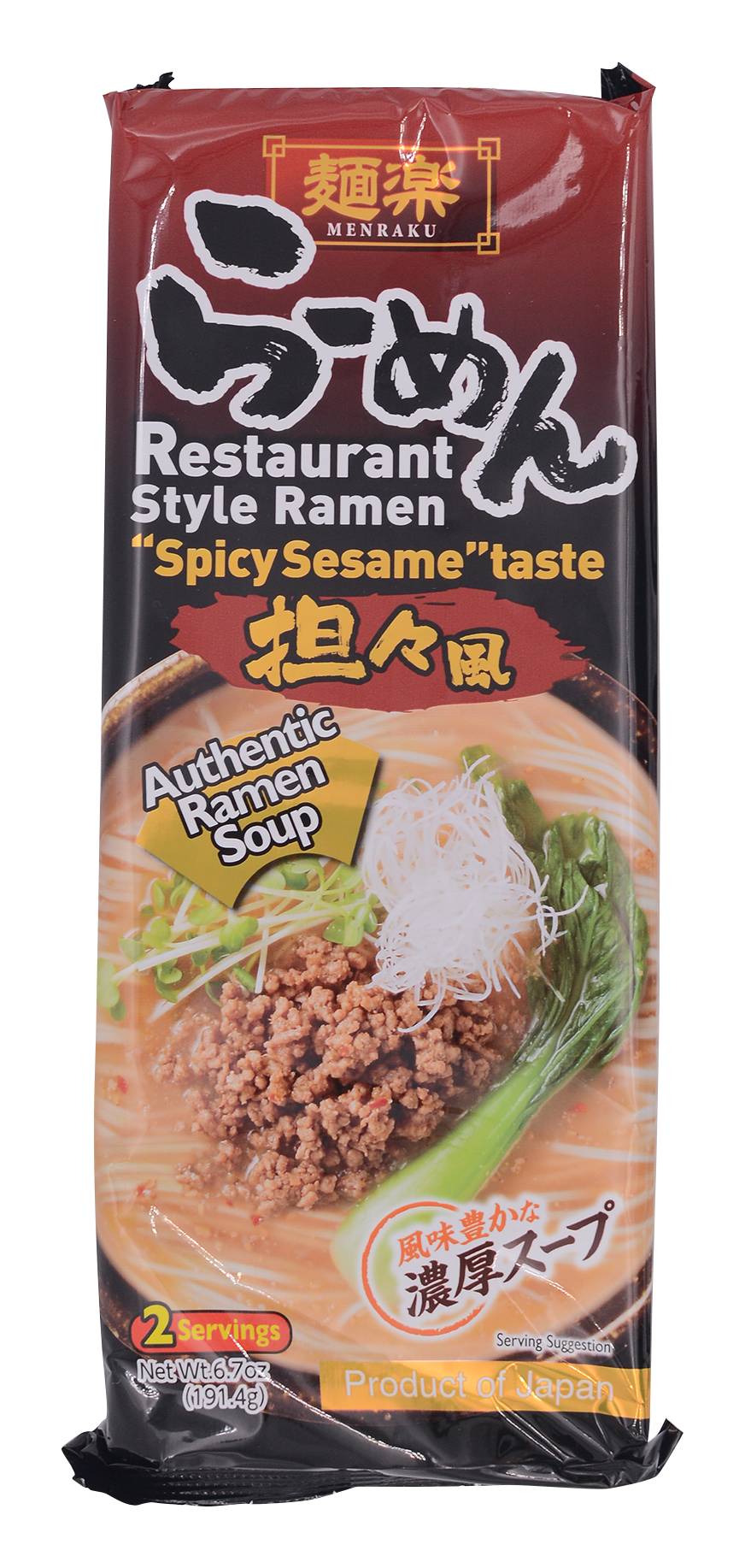 Hikari Menraku Menraku Spicy Sesame Ramen Noodles (191.4g)