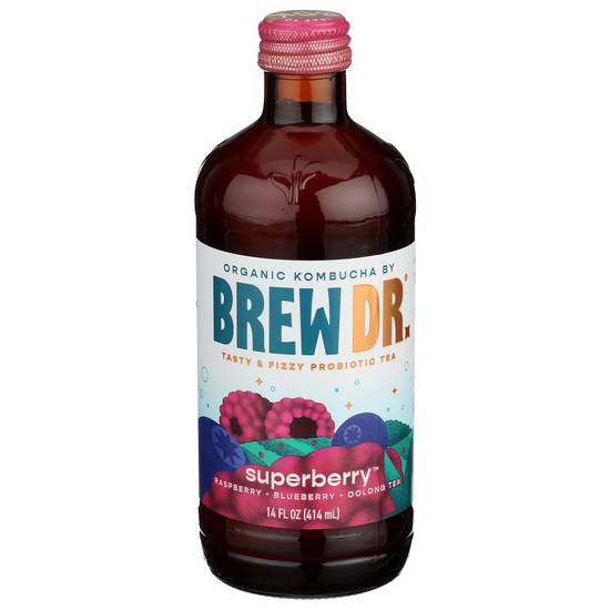 Brew Dr. Kombucha Organic Kombucha (14 fl oz) (superberry)
