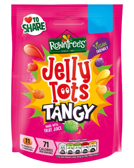 Rowntree's Jelly Tots Tangy Sweets (11 pack)