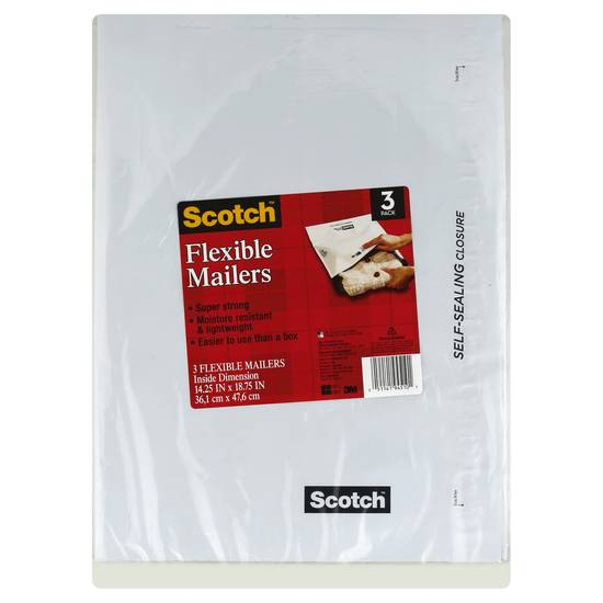 Scotch Flexible Mailers (14.25 x 18.75 inches)