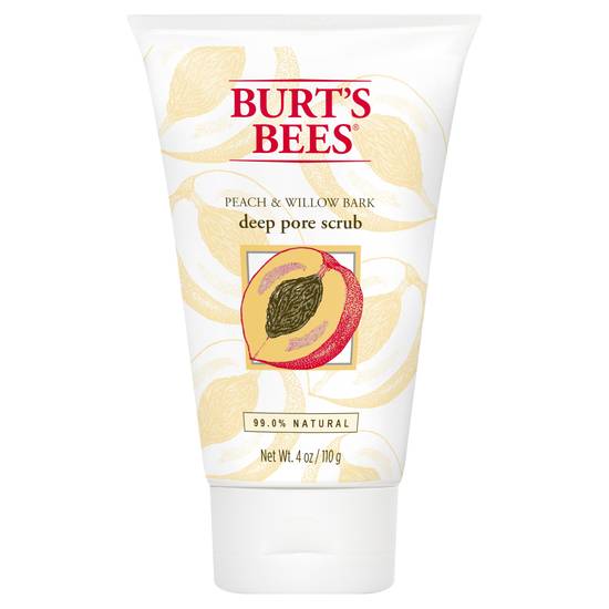 Burt's Bees Peach & Willow Bark Deep Pore Scrub