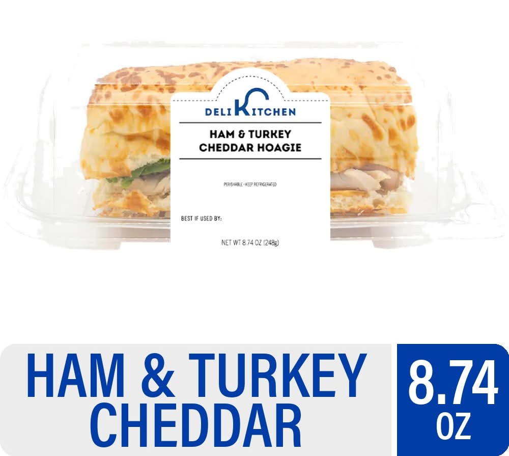 Deli Kitchen Ham & Turkey Cheddar Hoagie Sandwich (8.74 oz)