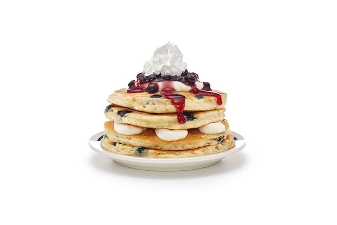 Blueberry Cheesecake Pancakes