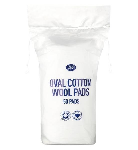 Boots cotton wool oval pads - 50 pack