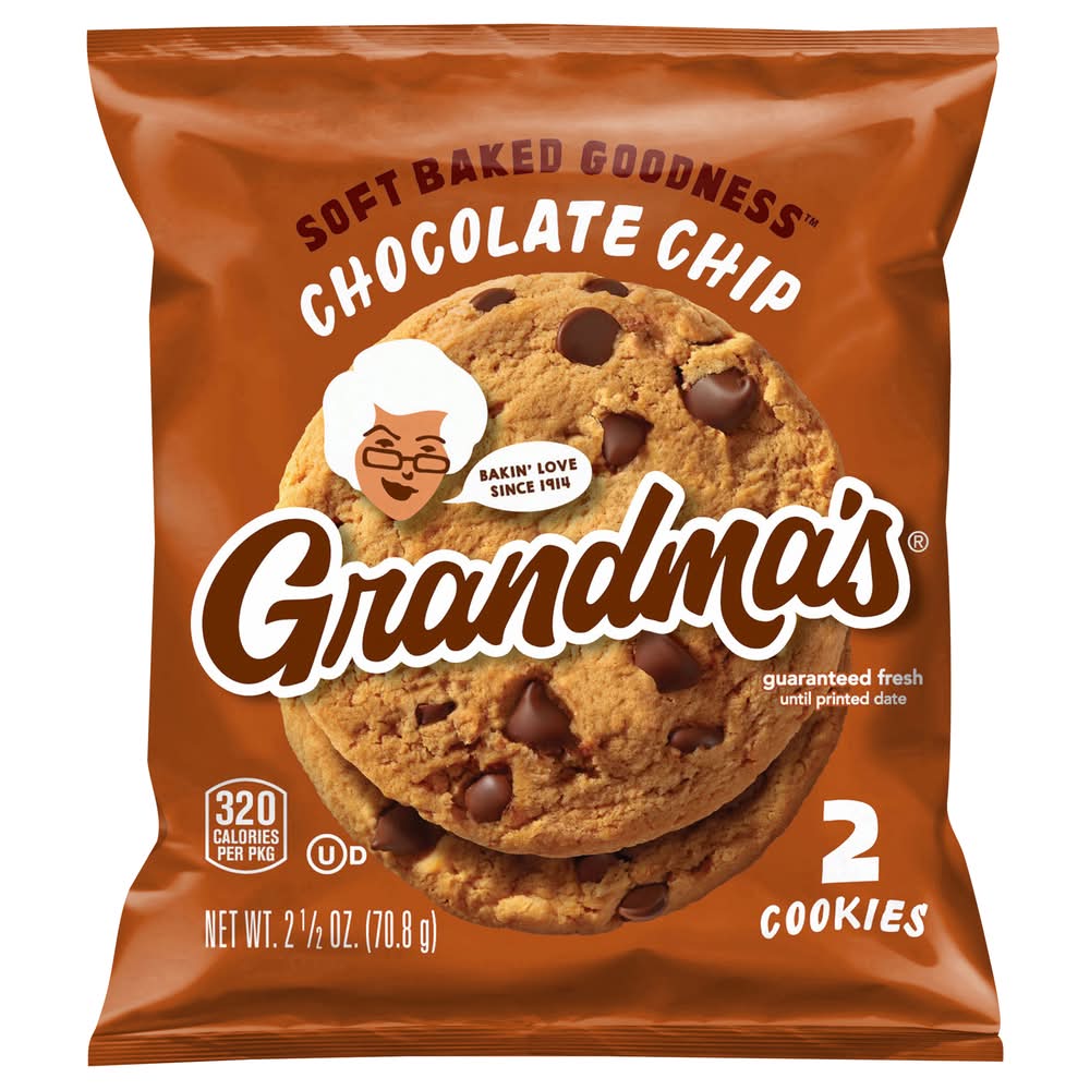 Grandma's Cookies, Chocolate Chip (2.5 oz, 2 ct)