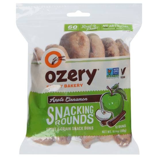 Ozery Apple Cinnamon Snacking Rounds Snack Buns