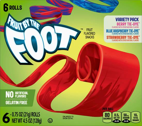 Fruit By the Foot Fruit Flavored Snacks Variety pack (6 ct)