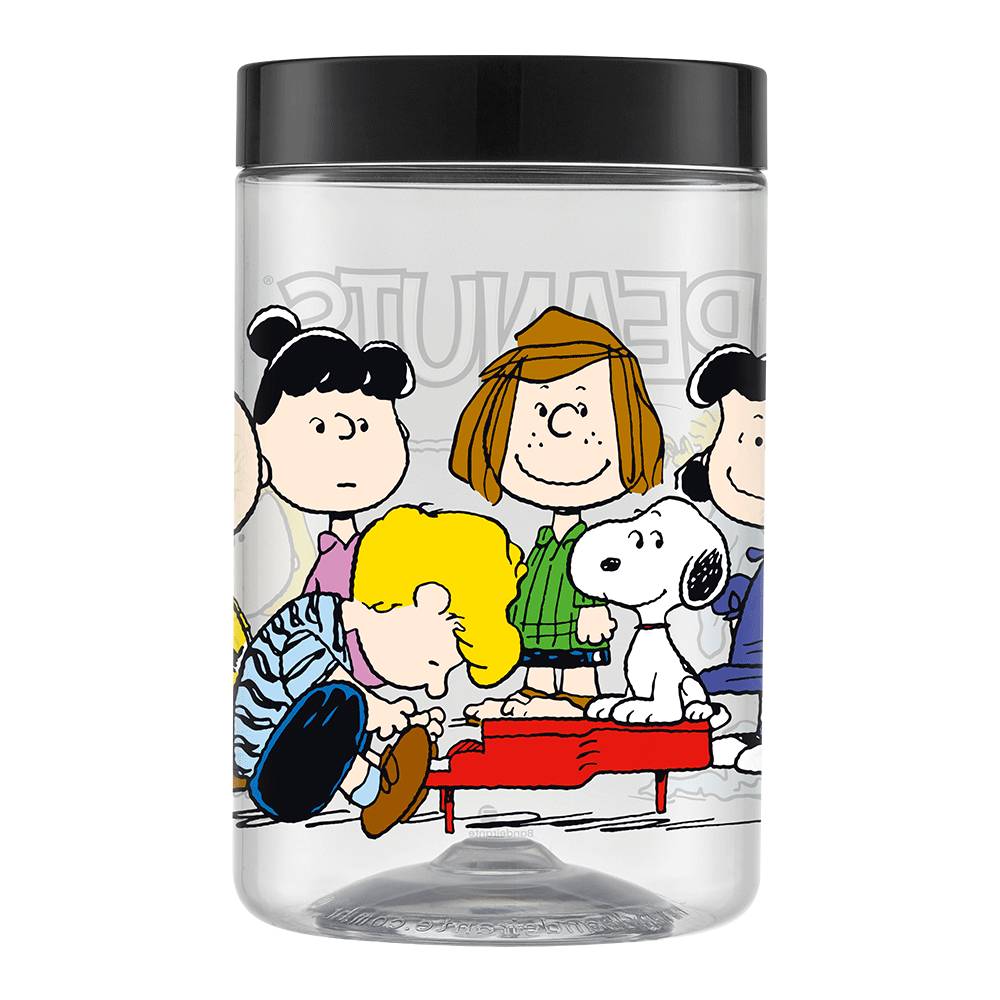 Bandeirante · Pote organizador transparente em plástico snoopy 1.5l