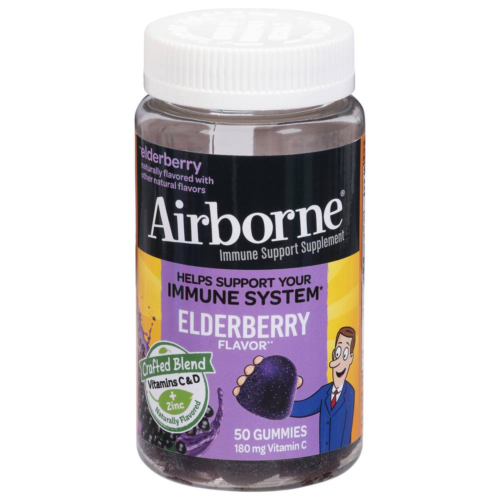 Airborne Elderberry Immune Support Gummies (50 ct)