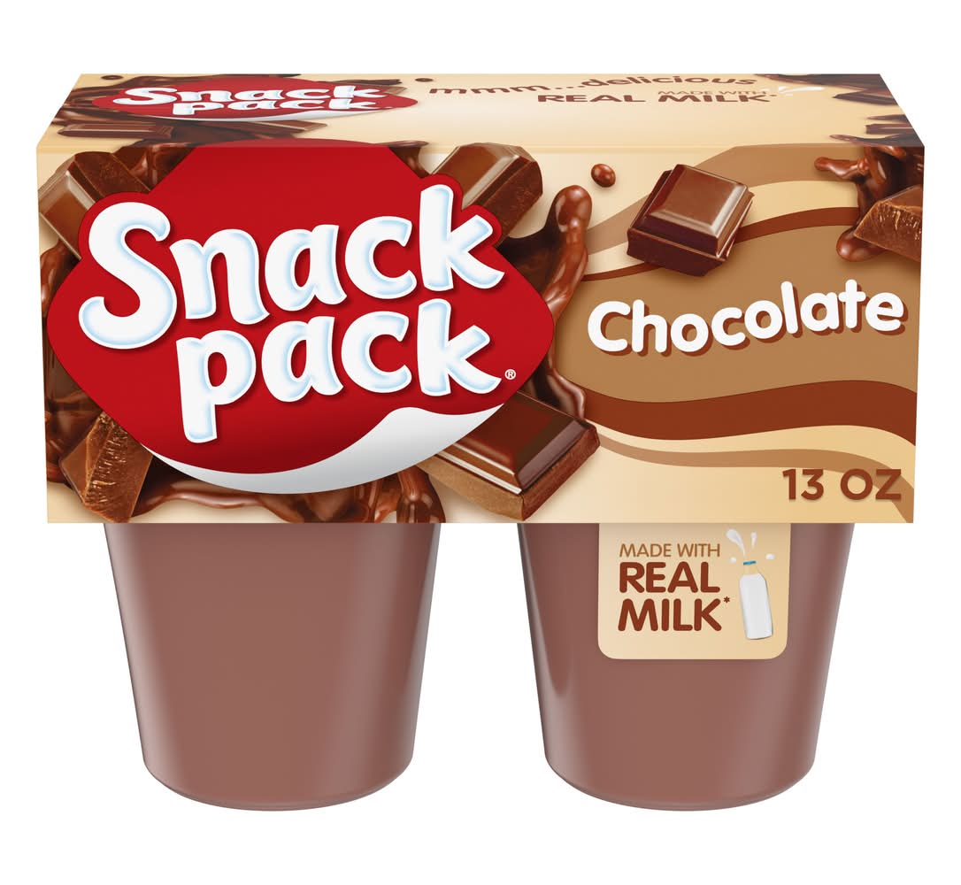 Snack Pack Pudding Cups, Chocolate (4 x 3.25 oz)