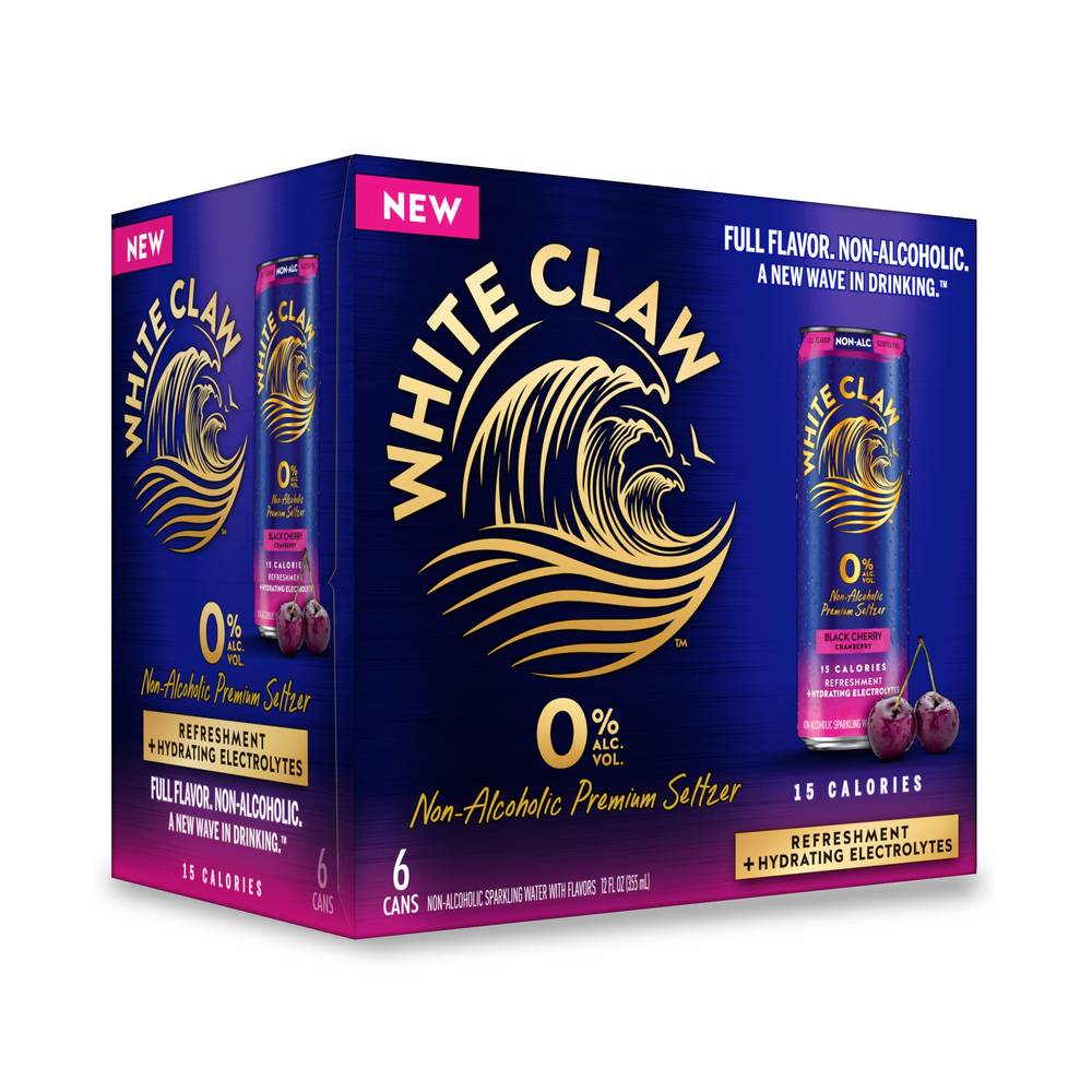 White Claw White Claw Zero Alcohol Black (6 pack, 12 fl oz) ( cherry cranberry)