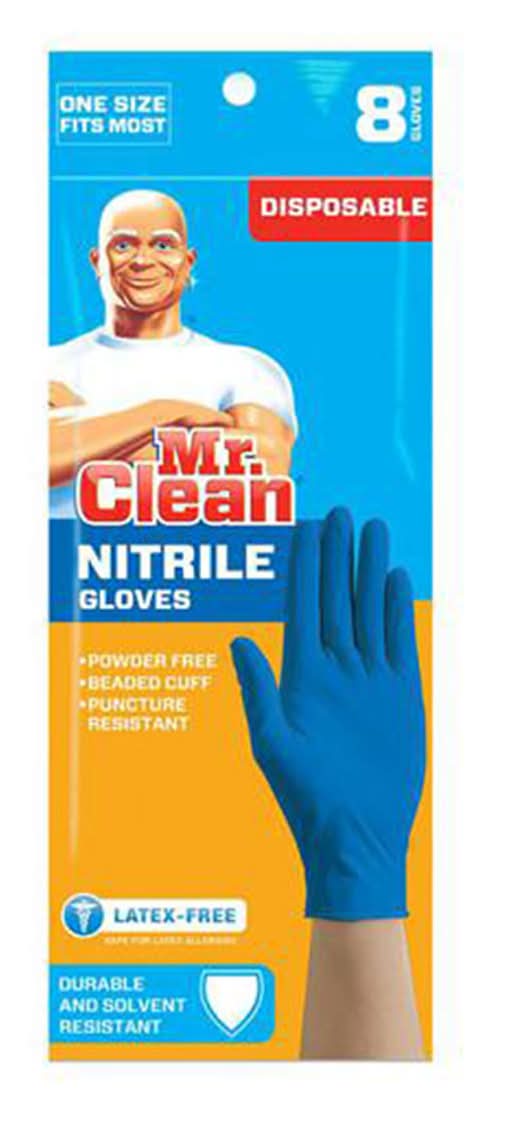 Mr. Clean Disposable Nitrile Gloves (8 ct)