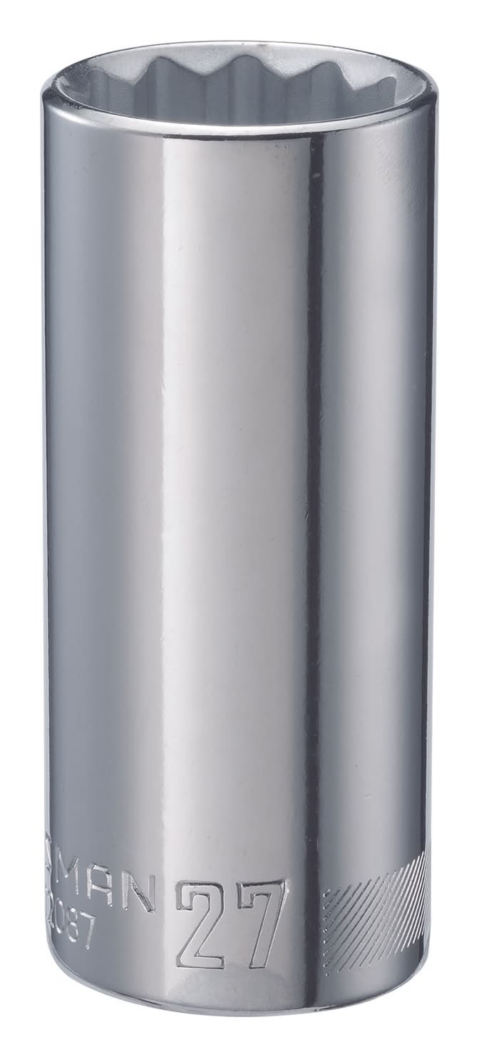 Craftsman 27 Mm X 1/2 In. Drive Metric 12 Point Deep Deep Socket 1 Pc