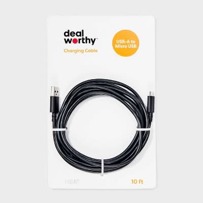 Dealworthy Micro Cable, 10', Black