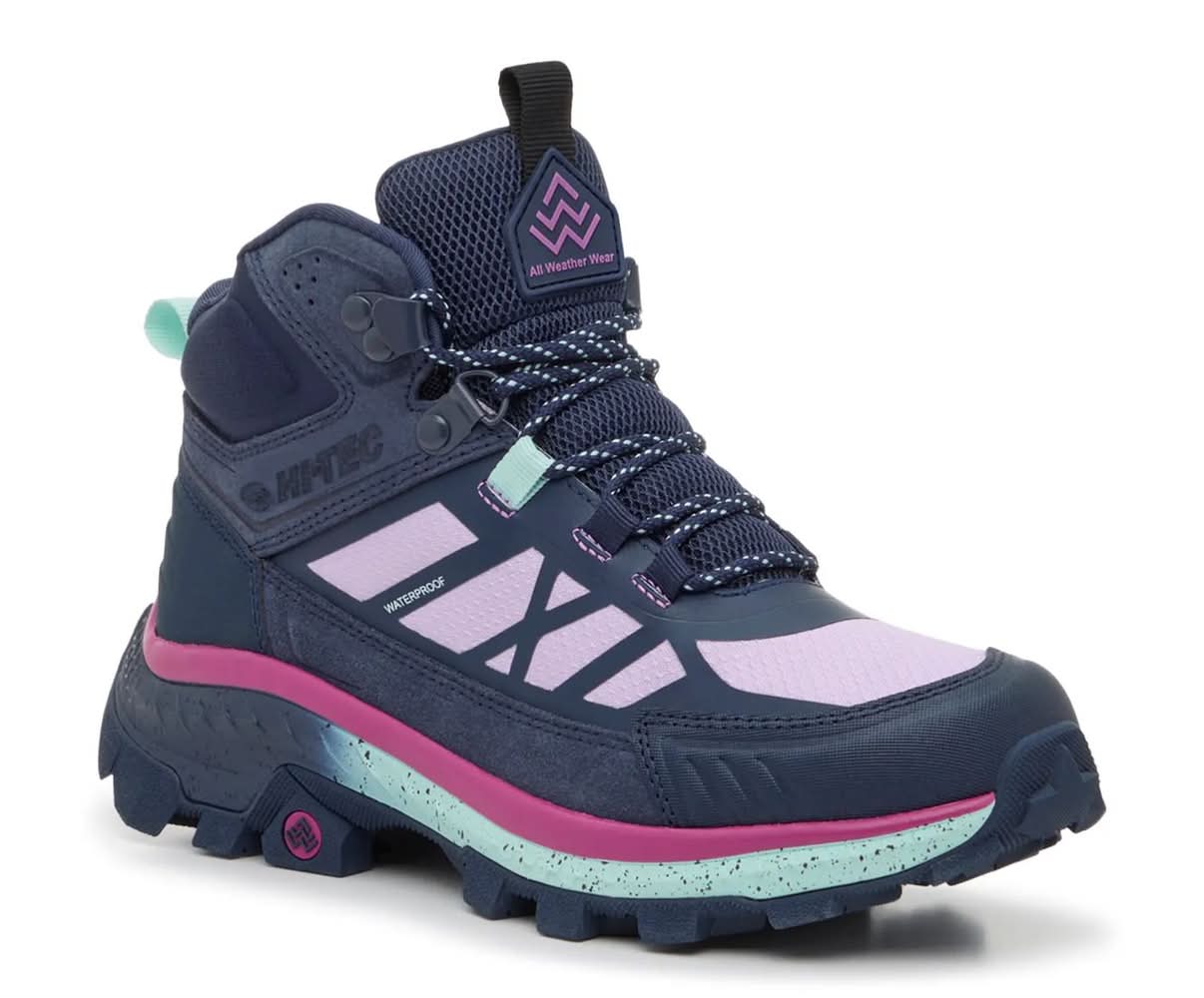Hi-Tec Aww Mauna Waterproof Hiking Boot - Women's (Navy Medium - 9.5)