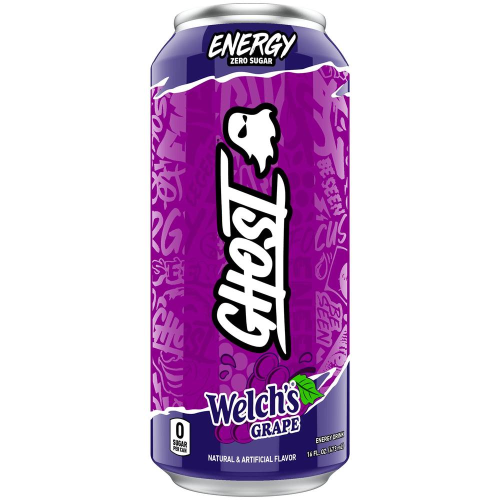 Ghost Zero Sugar Energy Drink (16 fl oz) (welch's grape)