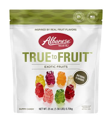 Albanese Confectionery True To Fruit Exotic Gummi Bears