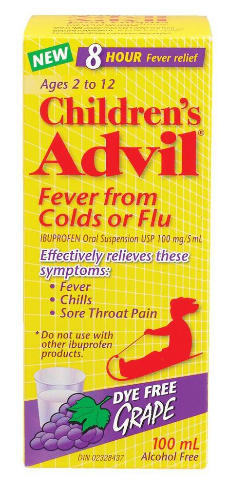 Advil Children's Oral Suspension Grape 100 mg (100 ml)