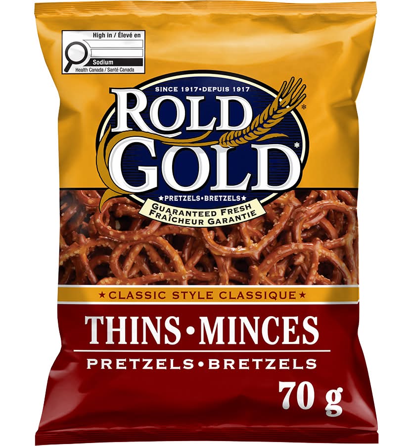Rold gold classique minces - classic thins pretzels (70 g)