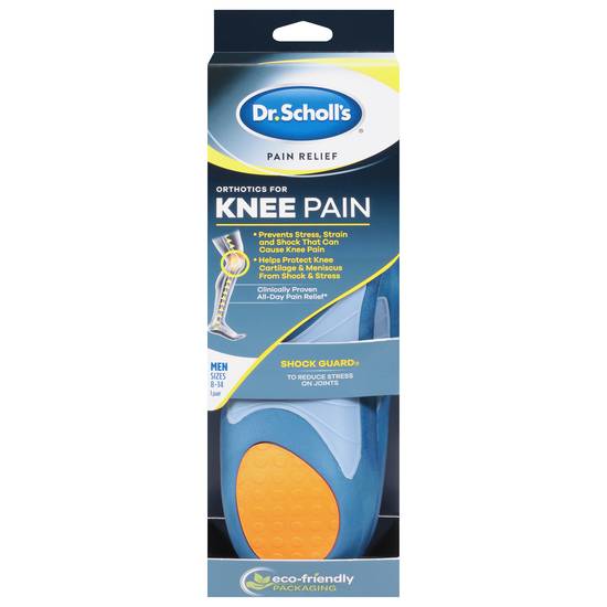 Dr. Scholl's Men Orthotics For Knee Pain Insoles Sizes 8-14
