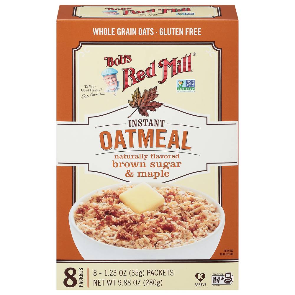 Bob's Red Mill Brown Sugar & Maple Instant Oatmeal (1.23 oz, 8 ct)