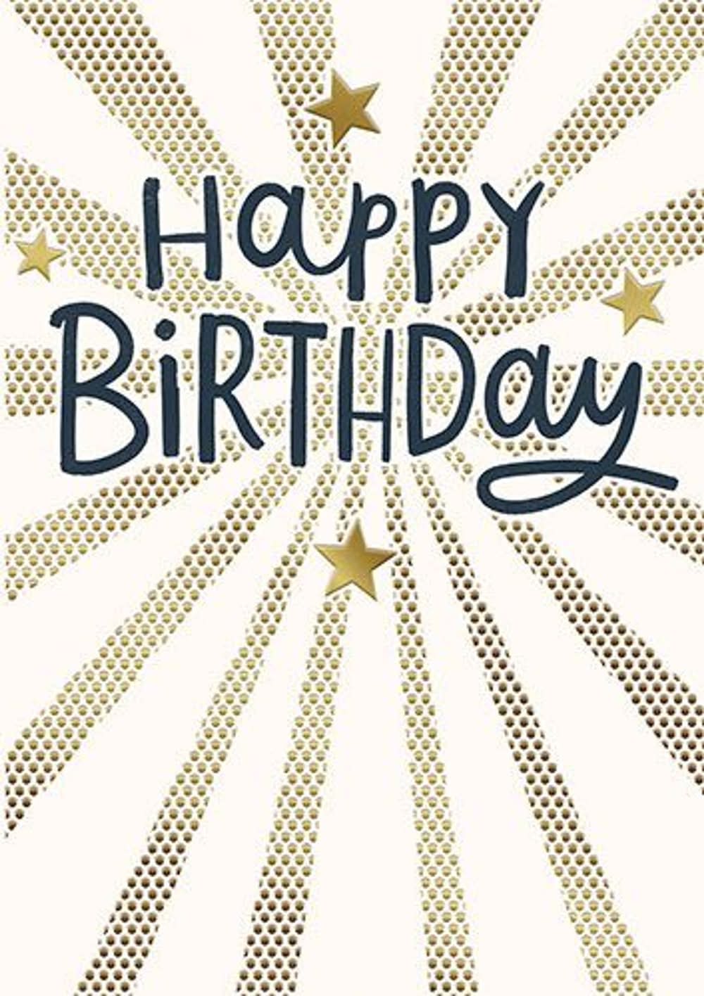 Happy Birthday (Stars) Card