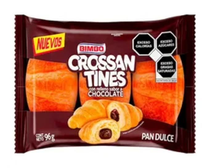 Bimbo · Crossantines con relleno, chocolate (96 g)