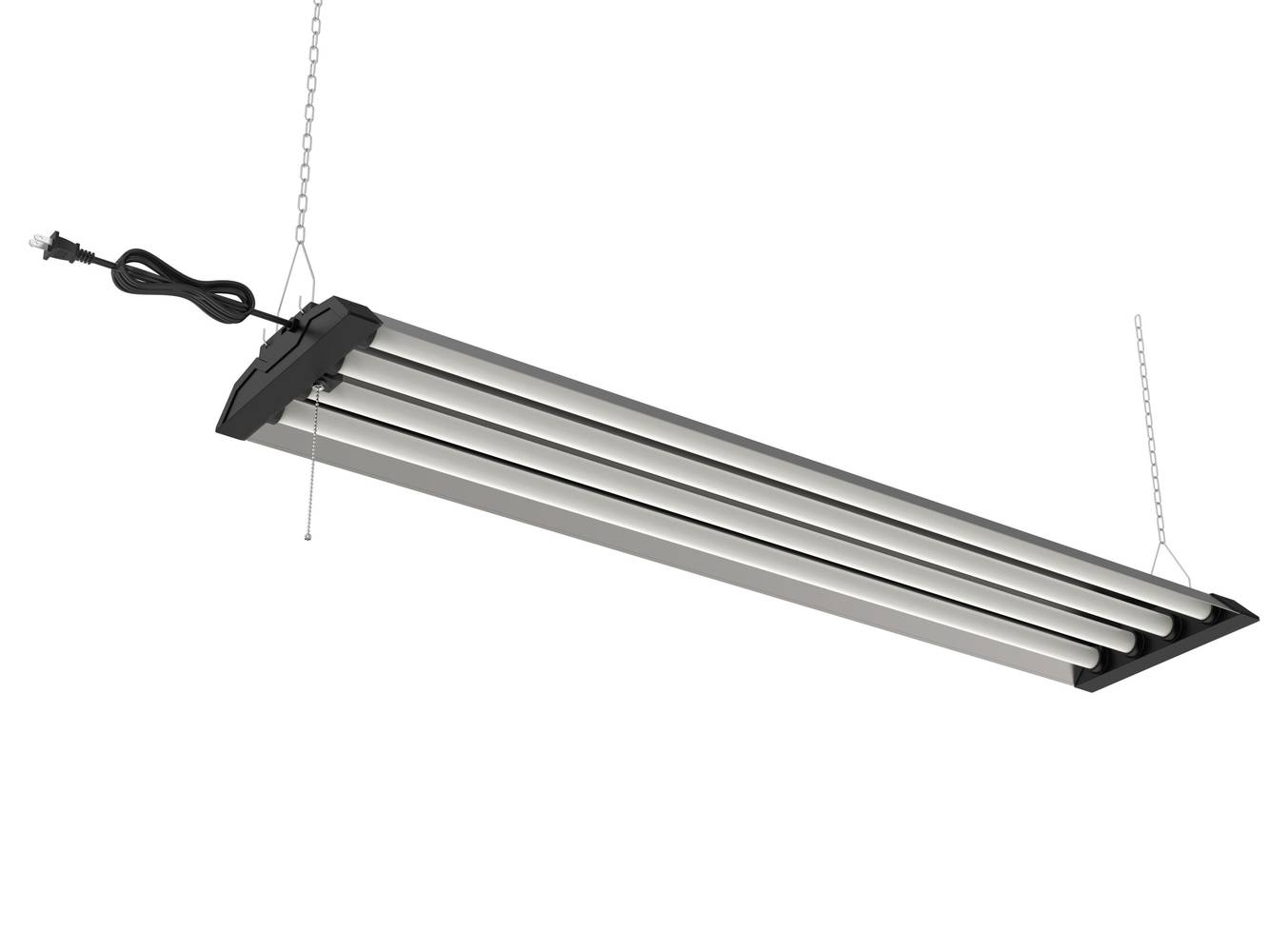 Utilitech 4-ft 9000-Lumen Gray LED Linear Garage Shop Light | FXSL066AMFLESW90