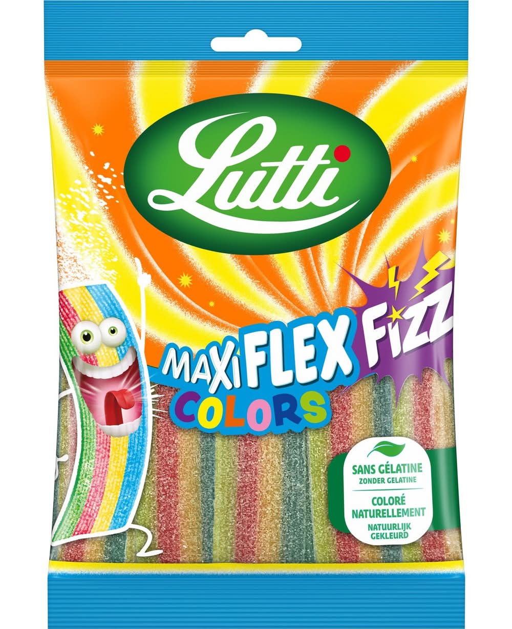 Lutti - Bonbons maxi flex fizz colors (180g)