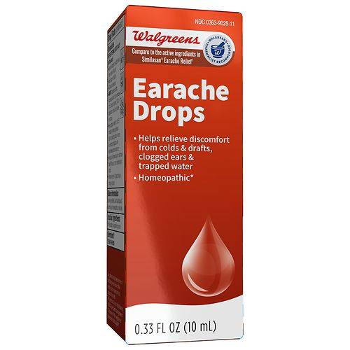 Walgreens Earache Drops - 0.33 fl oz