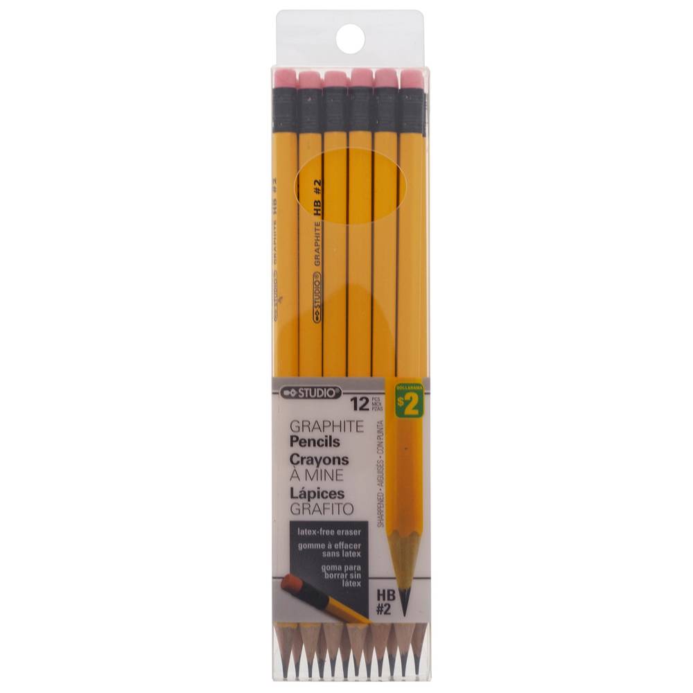 HB #2 Graphite Pencils, 12 Pack